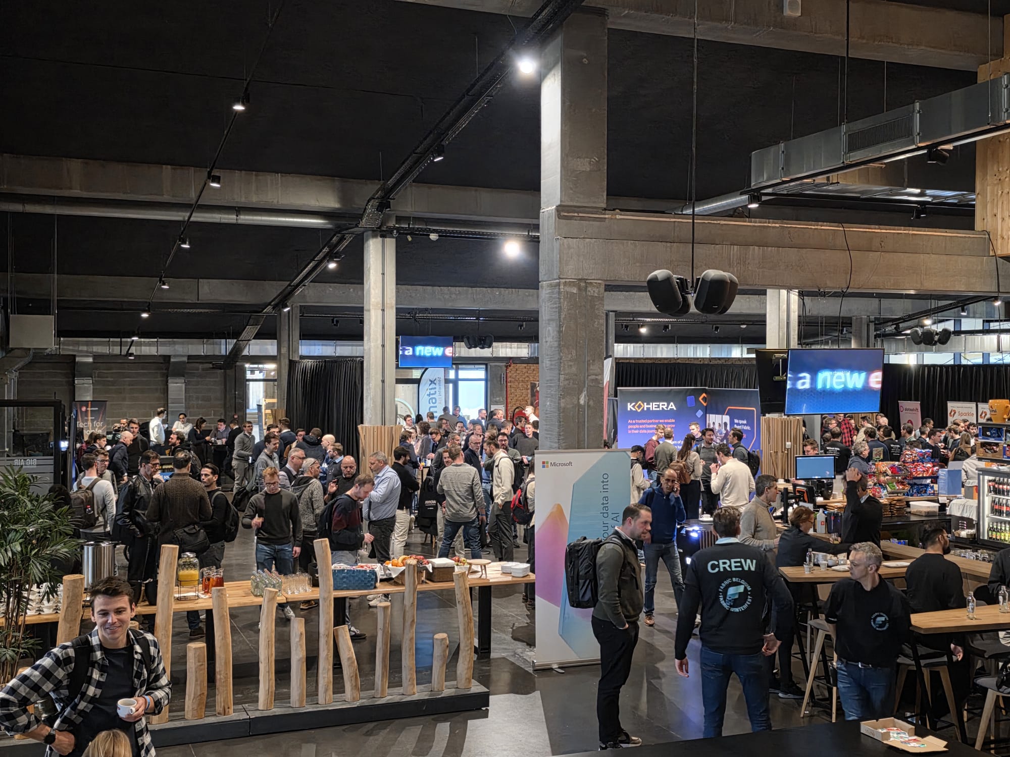 Winterfest 2025 expo floor and coffee bar