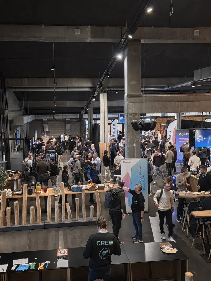 The main hall full of attendees during Winterfest 2025